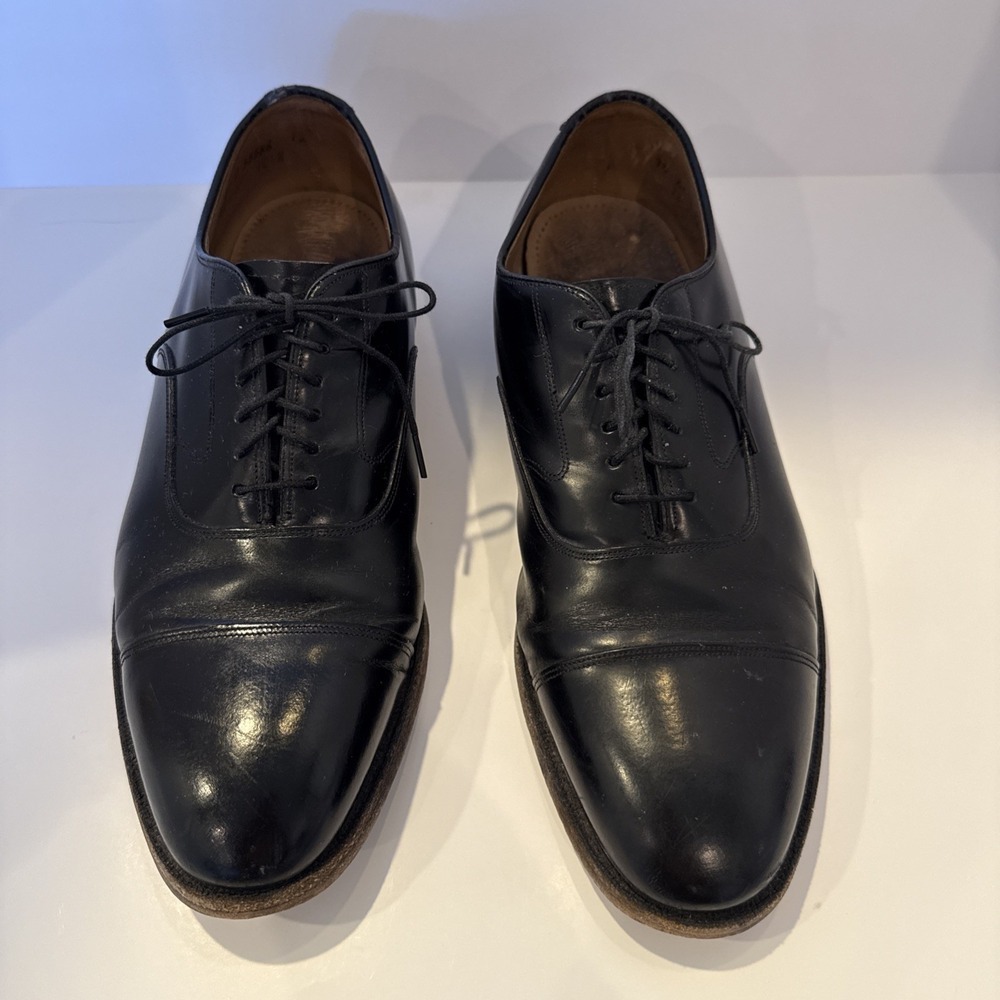 Johnston & Murphy Optima Black Leather Dress Shoes